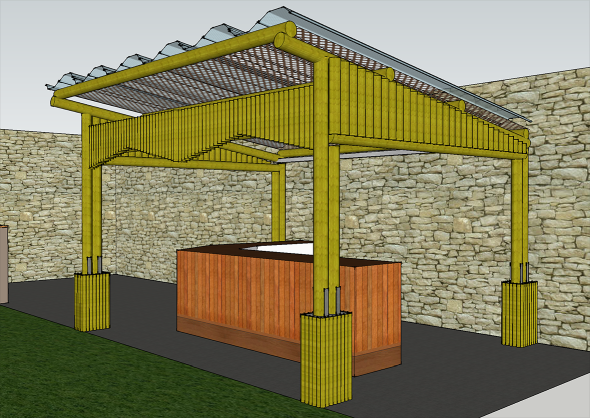 PERGOLA ESTRUCTURA DE BAMBU GUATEMALA 1